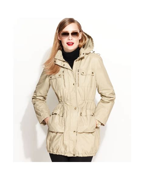 michael kors women's rain coat|Michael Kors anorak rain jacket.